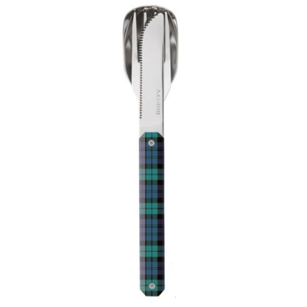 Couverts droits aimantés 12H34 Tartan vert - Visuel 0